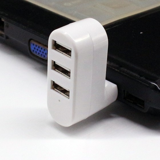 现货 旋转迷你USB 2.0 HUB 3口集线器笔记本电脑usb2.0扩展分线器