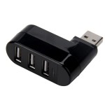 现货 旋转迷你USB 2.0 HUB 3口集线器笔记本电脑usb2.0扩展分线器