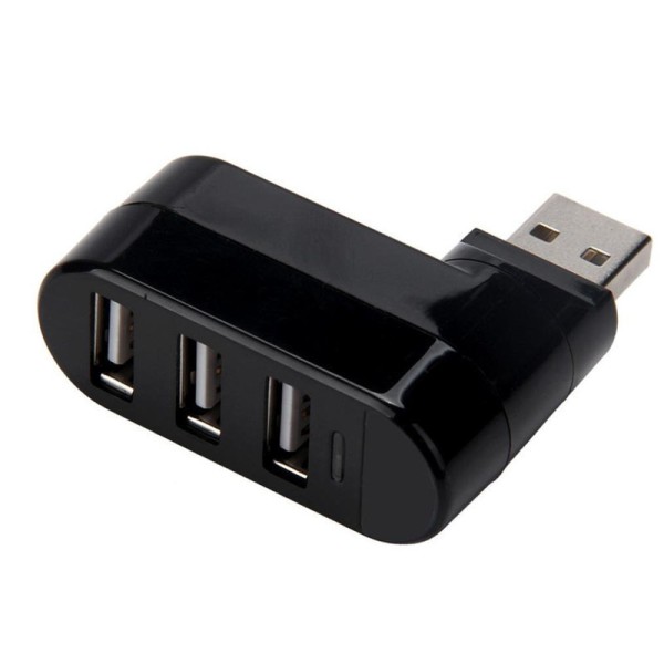 现货 旋转迷你USB 2.0 HUB 3口集线器笔记本电脑usb2.0扩展分线器