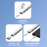 适用苹果16type-c多功能扩展坞五合一手机笔记本电脑usbhub集线器