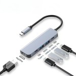 type-c扩展坞hub分线器usb3.0集线器HDTV高清4k投屏器游戏机PD100