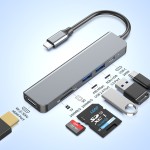 type-c扩展坞hub分线器usb3.0集线器HDTV高清4k投屏器游戏机PD100