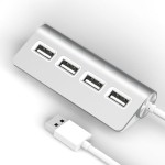 USB-A铝合金拓展坞USB2.0hub集线器分线器笔记本电脑扩展器7合1