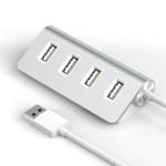USB-A铝合金拓展坞USB2.0hub集线器分线器笔记本电脑扩展器7合1