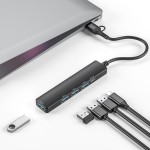热销usb扩展器 hub集线器type-c拓展坞多功能一拖四3.0分线器批发