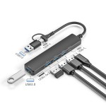 热销usb扩展器 hub集线器type-c拓展坞多功能一拖四3.0分线器批发