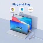 USB3.0一拖四拓展坞手机电脑游戏机USB HUB连U盘鼠键打印机集线器