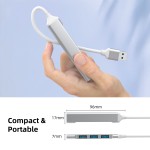 USB3.0一拖四拓展坞手机电脑游戏机USB HUB连U盘鼠键打印机集线器