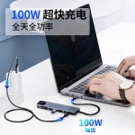 type-c扩展坞hdmi八合一网卡11合1口TF/SD7合1拓展坞RJ45集线器