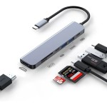 type-c扩展坞hdmi八合一网卡11合1口TF/SD7合1拓展坞RJ45集线器