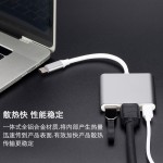 type-c转hdmi三合一拓展器4K转接线手机笔记本转换器高清线扩展坞