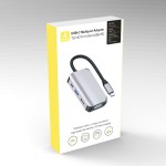 跨境type-c扩展坞 拓展usb分线器转hdmi vga hub集线器多功能有线
