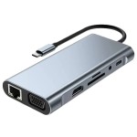Type-C扩展坞11合1拓展坞笔记本pad7合1集线器网卡转换器多功能