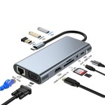 Type-C扩展坞11合1拓展坞笔记本pad7合1集线器网卡转换器多功能
