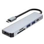 type-c转hdmi高清4K拓展坞USB3.0HUB分线器usb-c多功能7合1扩展坞
