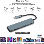 type-c转hdmi高清4K拓展坞USB3.0HUB分线器usb-c多功能7合1扩展坞