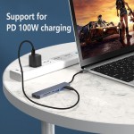 type-c转hdmi高清4K拓展坞USB3.0HUB分线器usb-c多功能7合1扩展坞