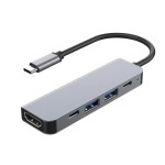 type-c转hdmi高清4K拓展坞USB3.0HUB分线器usb-c多功能7合1扩展坞