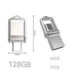 外贸跨境双接口Type-c电脑手机u盘大容量金属高速车载优盘1TB 2TB