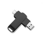 金属旋转u盘车载64gU盘大容量USB3.0电脑两用优盘Type-c手机u盘