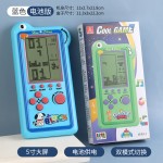 跨境新款充电超大屏俄罗斯方块游戏机益智复古怀旧玩具掌上游戏机