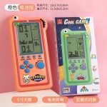 跨境新款充电超大屏俄罗斯方块游戏机益智复古怀旧玩具掌上游戏机