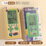 跨境新款充电超大屏俄罗斯方块游戏机益智复古怀旧玩具掌上游戏机