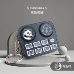 卡通迷你灯光音乐DJ打碟机创意解压电子游戏机钥匙扣书包挂件礼品