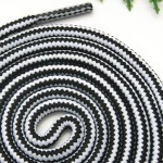 厂家现货4mm运动户外多色鞋带涤沦包芯圆形裤绳帽绳 双色圆形鞋带  (1PCS）