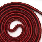 厂家现货4mm运动户外多色鞋带涤沦包芯圆形裤绳帽绳 双色圆形鞋带  (1PCS）