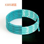 工厂现货3mm反光斜纹鞋带圆形涤纶椰子个性荧光运动鞋发光圆绳 (1PCS)