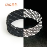工厂现货3mm反光斜纹鞋带圆形涤纶椰子个性荧光运动鞋发光圆绳 (1PCS)