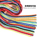 工厂现货3mm反光斜纹鞋带圆形涤纶椰子个性荧光运动鞋发光圆绳 (1PCS)