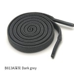 跨境供应小白鞋纯色鞋带男女扁平贝壳头百搭弹性橡筋鞋带（2PCS)