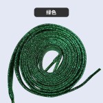 外贸货源金丝平纹鞋带10MM金丝银葱鞋带运动鞋休闲鞋扁平鞋带(2PCS)