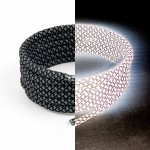 现货椰子满天星圆形反光鞋带发光鞋带编织黑色个性夜光鞋带绳(2PCS)