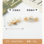 跨境高跟鞋配饰凉鞋单鞋鞋扣可拆卸珍珠鞋花装饰配件百搭DIY鞋饰 (1PCS)