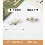 跨境高跟鞋配饰凉鞋单鞋鞋扣可拆卸珍珠鞋花装饰配件百搭DIY鞋饰 (1PCS)