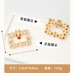 跨境女士高跟鞋装饰珍珠鞋配件结婚鞋配饰鞋扣可拆卸鞋花镶钻鞋夹 (1PCS)