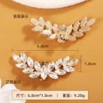 百搭水钻鞋花鞋扣鞋面装饰品鞋头配件可拆卸高跟鞋配饰金属装饰扣 (1PCS)