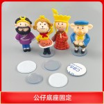 50个装玻璃茶几防滑垫餐桌脚垫PVC实心垫片透明圆形带背胶防撞贴
