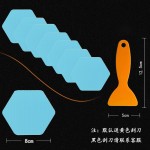 跨境六边形浴室浴缸防滑贴卫生间泳池淋浴地板止滑贴浴缸防滑贴纸