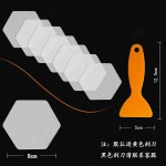 跨境六边形浴室浴缸防滑贴卫生间泳池淋浴地板止滑贴浴缸防滑贴纸
