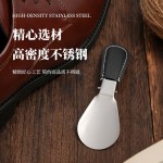 不锈钢折叠鞋拔穿鞋器家用不弯腰辅助提鞋器木制鞋拔穿鞋器