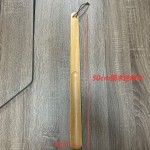 客房酒店实木鞋拔两种尺寸小弯荷木鞋拔带牛皮挂绳