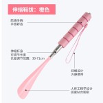 不锈钢伸缩鞋拔子长柄家用穿鞋神器 长把提鞋器拔鞋器鞋溜子鞋抽