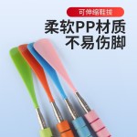 不锈钢伸缩鞋拔子长柄家用穿鞋神器 长把提鞋器拔鞋器鞋溜子鞋抽