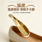 厂价纯铜鞋拔子提鞋穿鞋器鞋抽鞋溜子便携式家用金属纯黄铜鞋拔