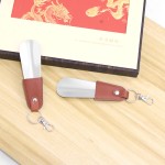 家用便携式提鞋器不锈钢小号随身金属鞋拔钥匙扣鞋提拔子鞋抽小号