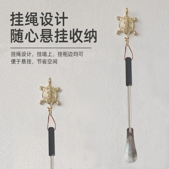 现货批发伸缩鞋拔可凋节长柄家用提鞋器老人孕妇穿鞋便携一件代发